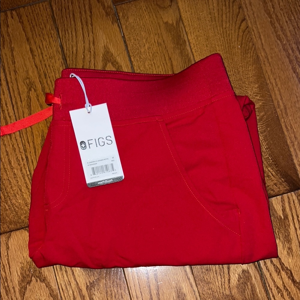 Figs Red Scrub Pants